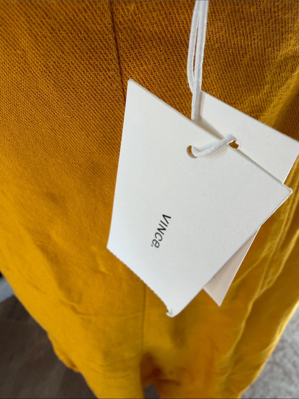 Vince Mustard Yellow Scoop Neck Maxi Dress - Picture 4 of 5